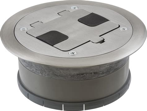 TRADESELECT RF406ALU Floor Box Cover with 15A 125V 